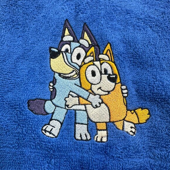 Bluey Towels Embroidered Hand Towel Set Cute Bingo Dog Sisters Bathroom Decor - Picture 3 of 7